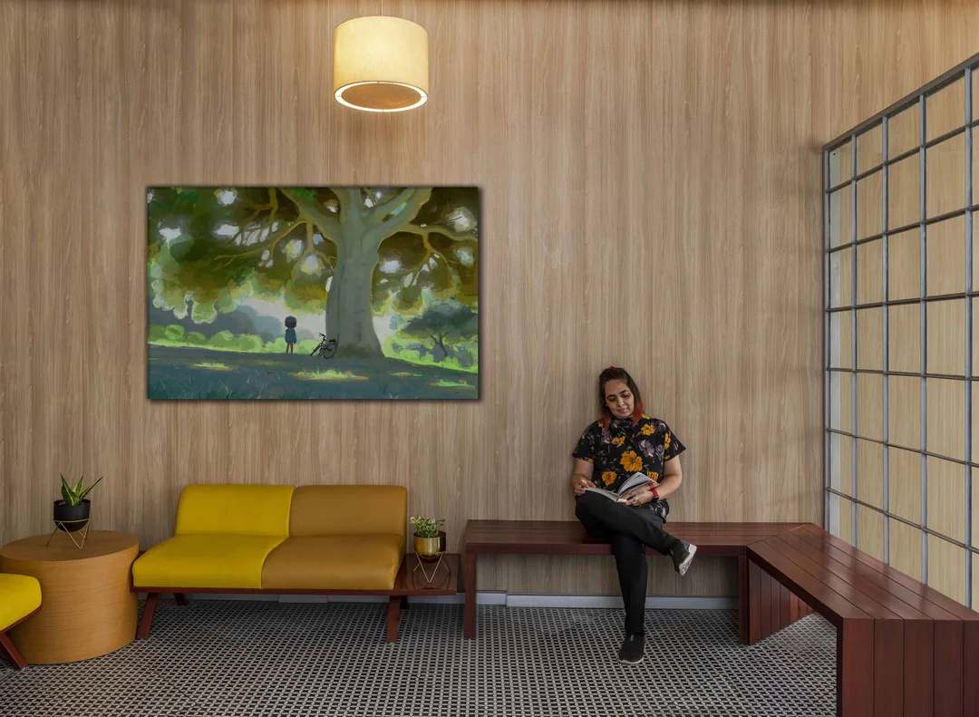 Shweta Kaw inside a Studio Meraki interior